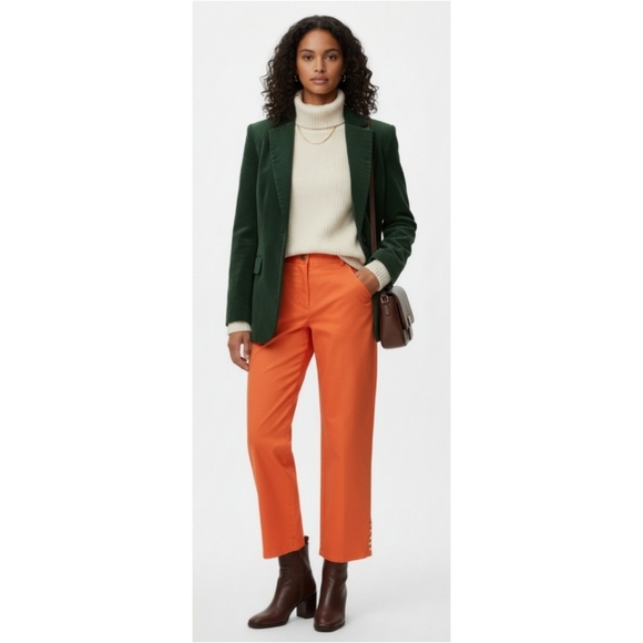 Ruby Rd. Women's Size 10P Orange Pedal Pushers Pants - Picture 1 of 11